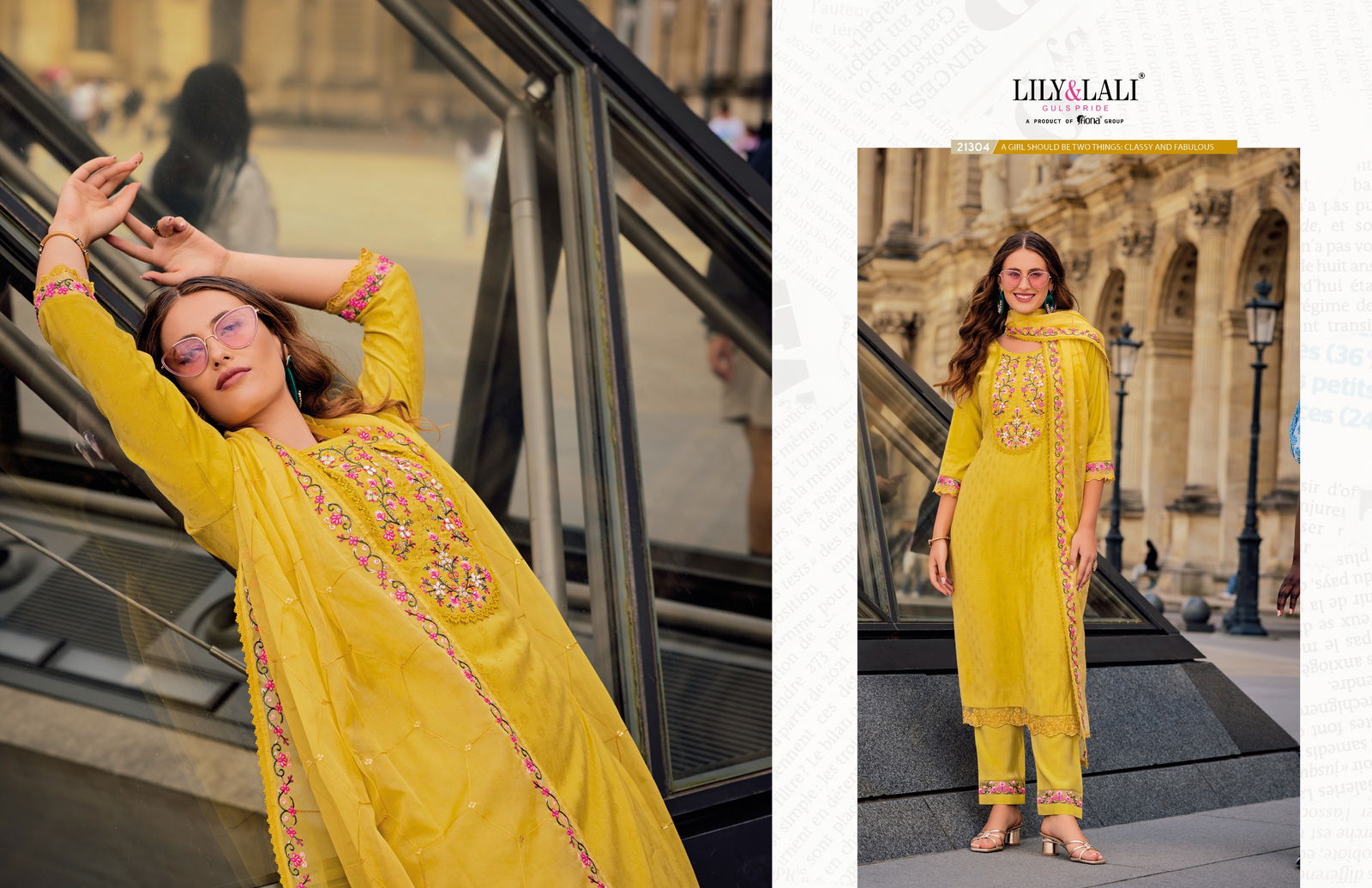 Mrunal By Lily And Lali Jacquard Silk Embroidery Kurti With Bottom Dupatta Wholesalers In Delhi